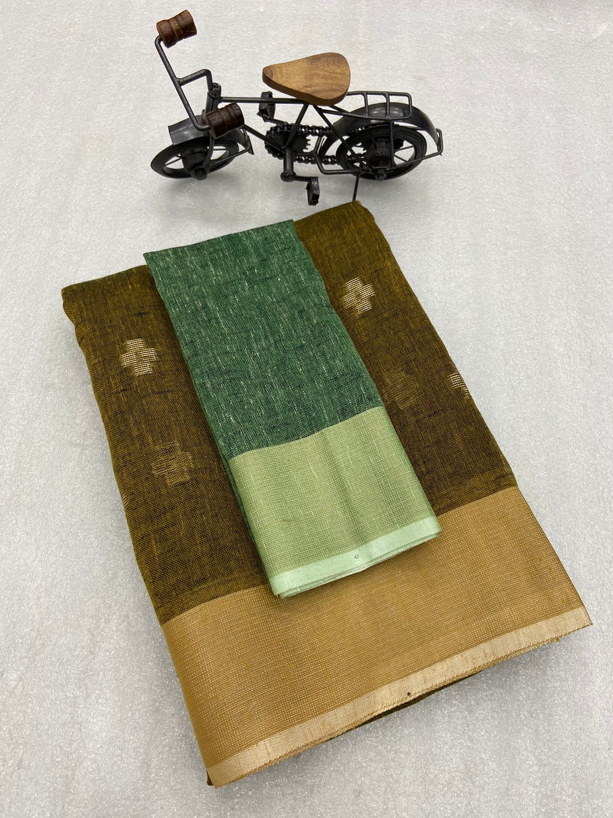 Khadi Linen Saree