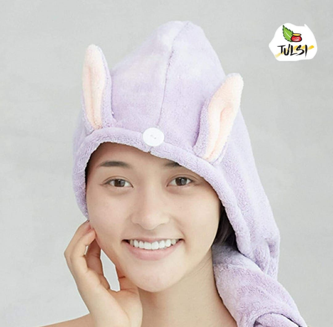 Womens Cleft Lip Ear Towel Hair Cap