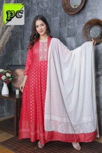 Flair Kurti with Dupatta