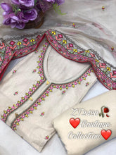Load image into Gallery viewer, Stunning Chanderi Embroidered Suit, Chanderi Dupatta