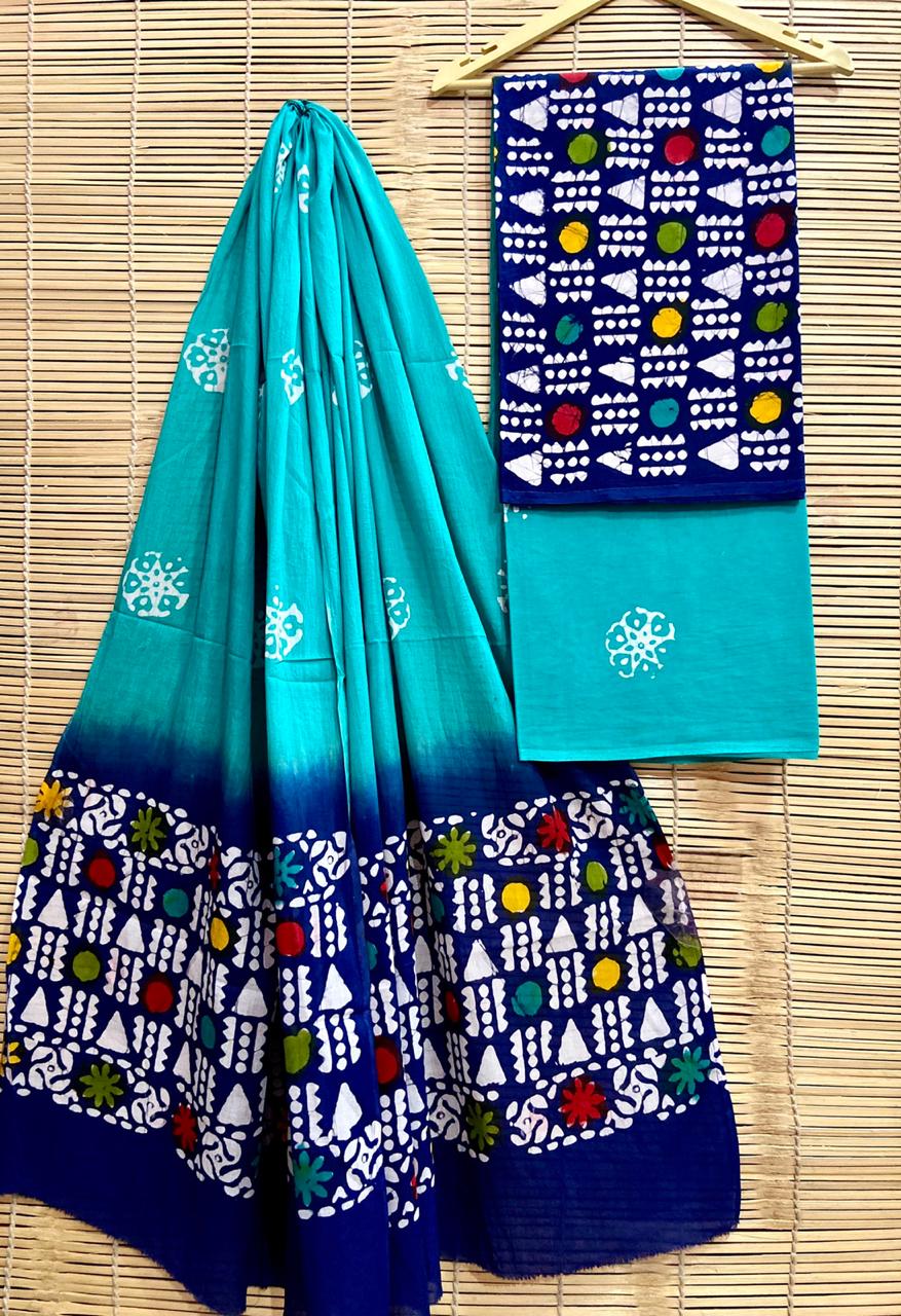 Hand-Block Printed Cotton Suits