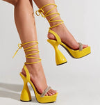 Tube Block Heels