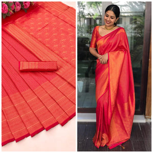 Devratna Red Saree