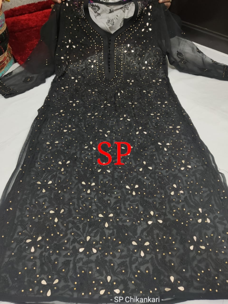 Georgette Chikankari kurti