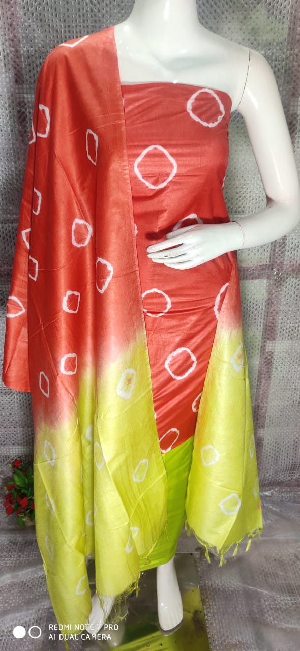Shibori Design Silk Suits