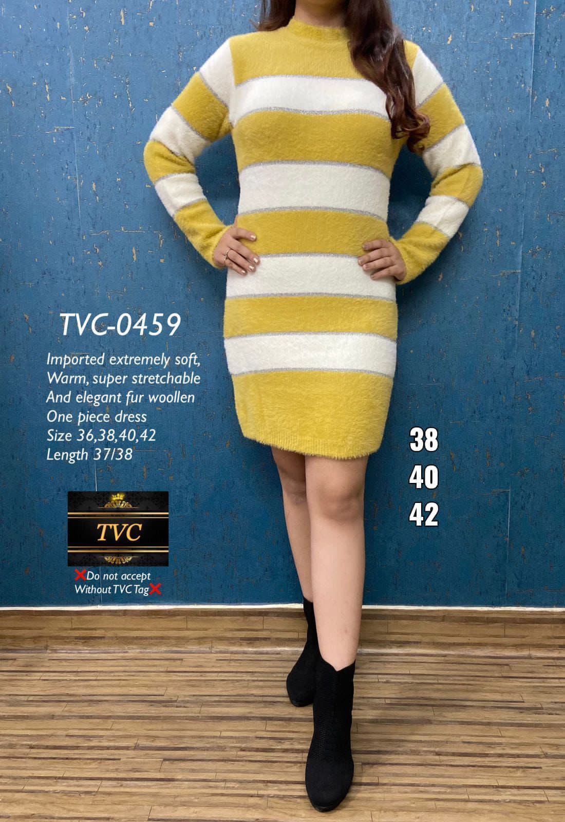 Woolen One Piece dress
