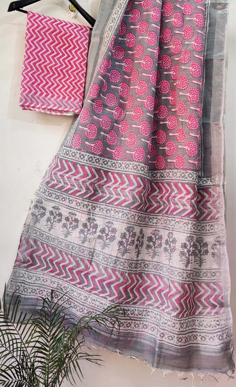 Mix-up collection Bagru Sarees