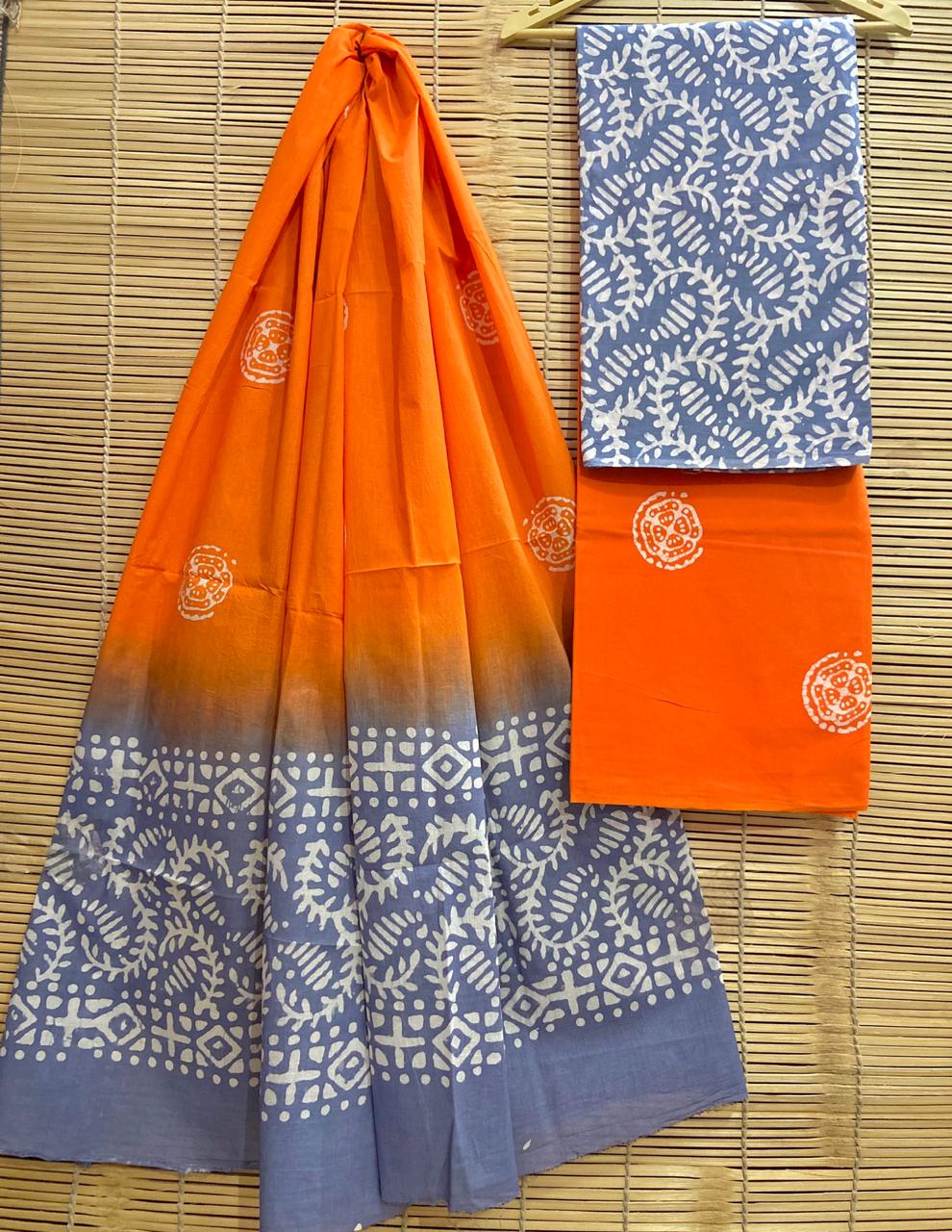 Hand-Block Printed Cotton Suits