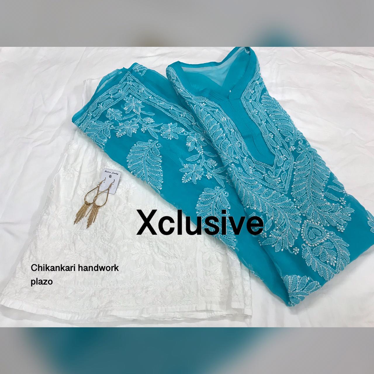 Chikankari Kurti Palazzos