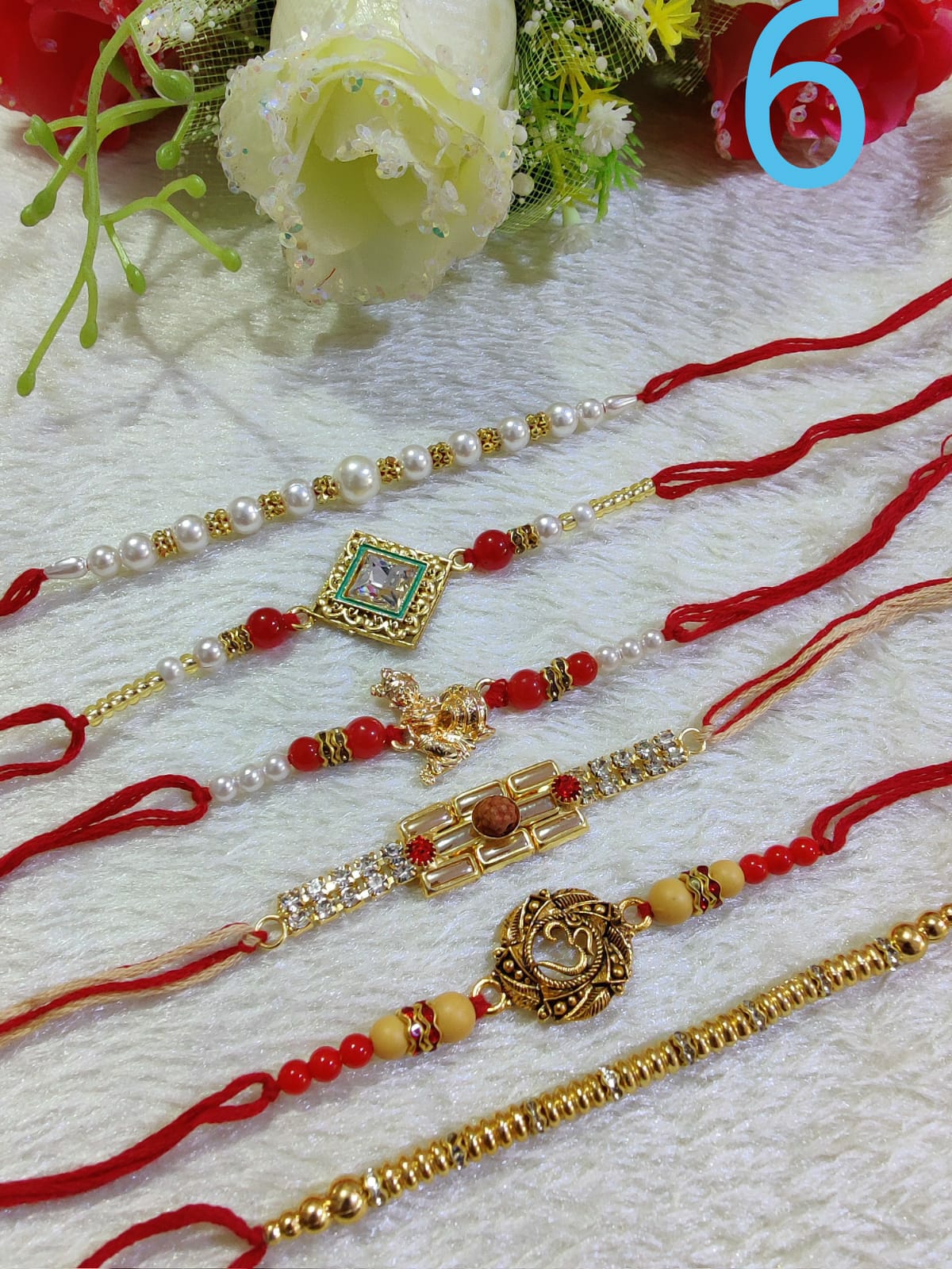 Set of Rakhis(6 pcs)