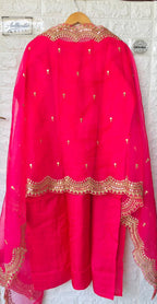 Partywear Silk Shirt with Bottom n Dupatta