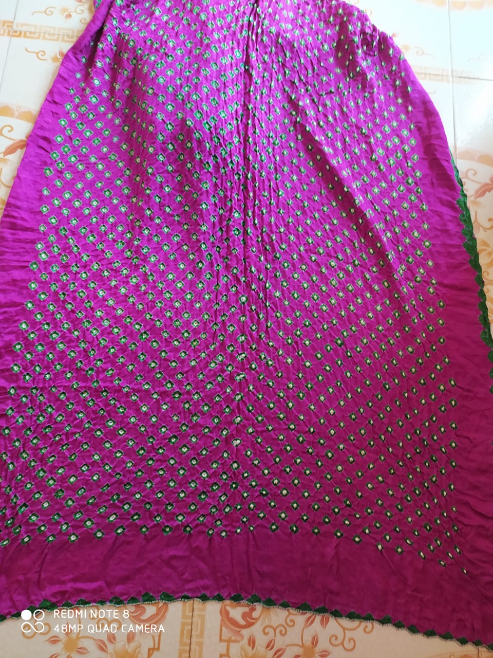 Gaji Silk Bandhani Stoles