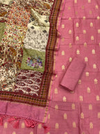 Handloom Chanderi with zari boota