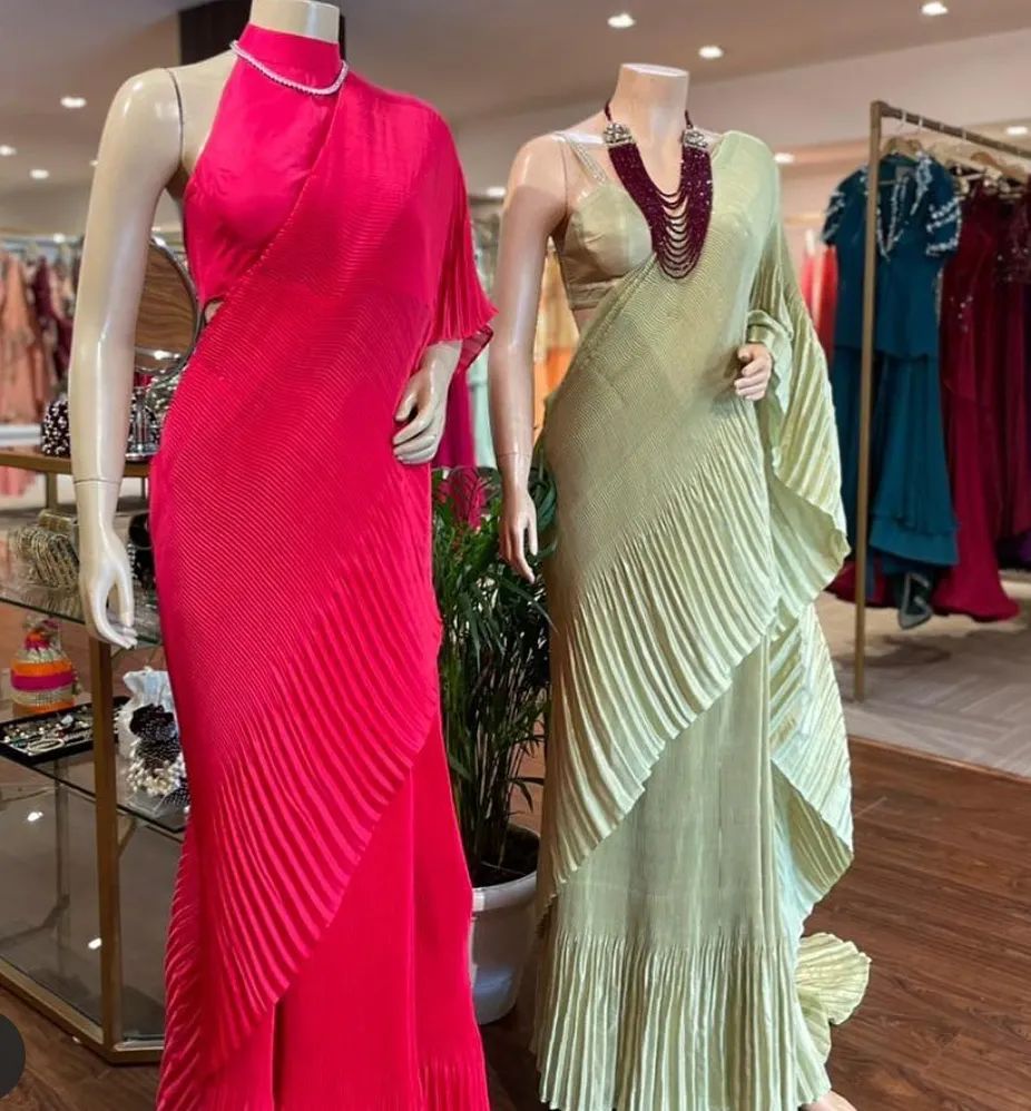 Soft Light Weight Crush Sarees