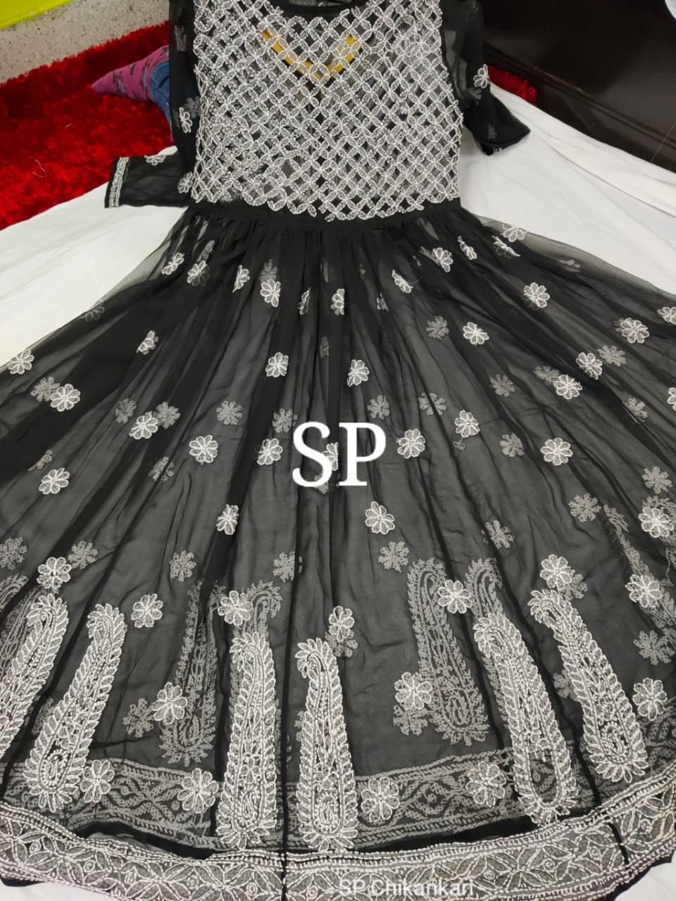 Chikankari Gown