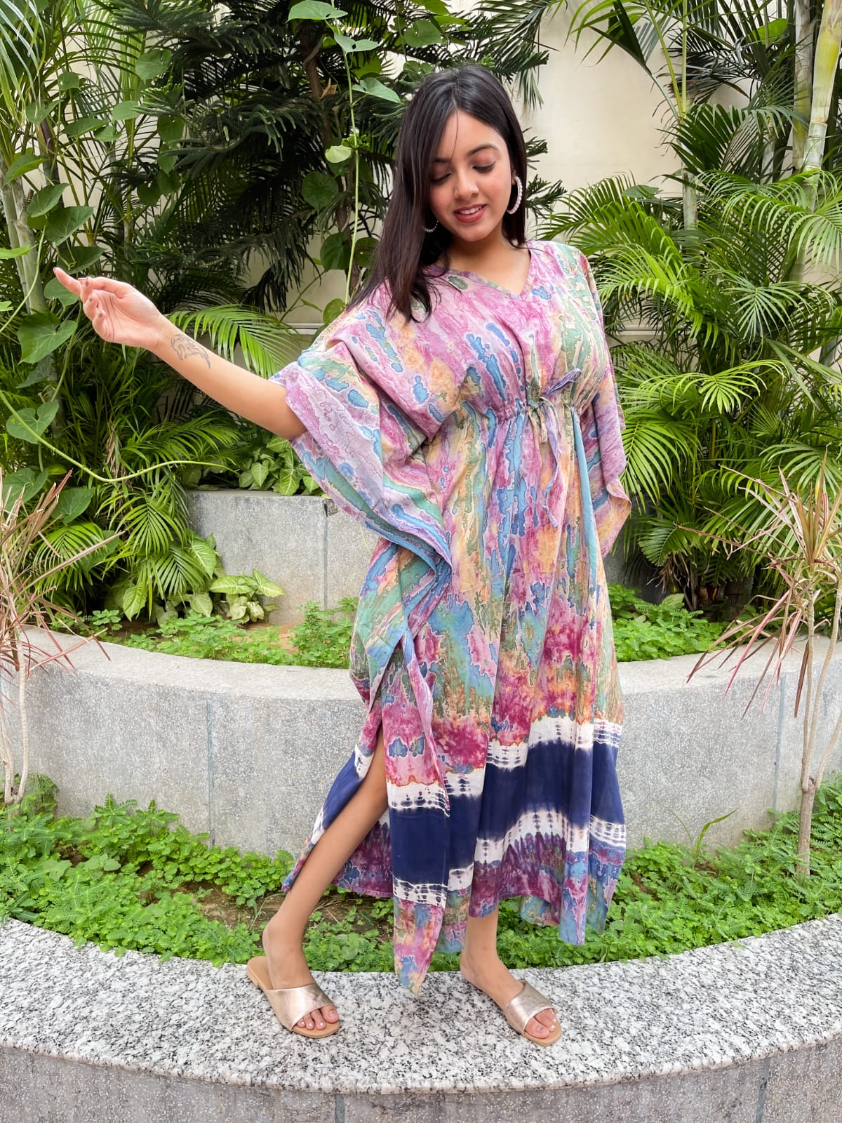 Premium Cotton Kaftans with Marble prints