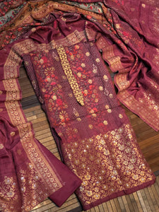 Dola Silk Benarsi with embroidery