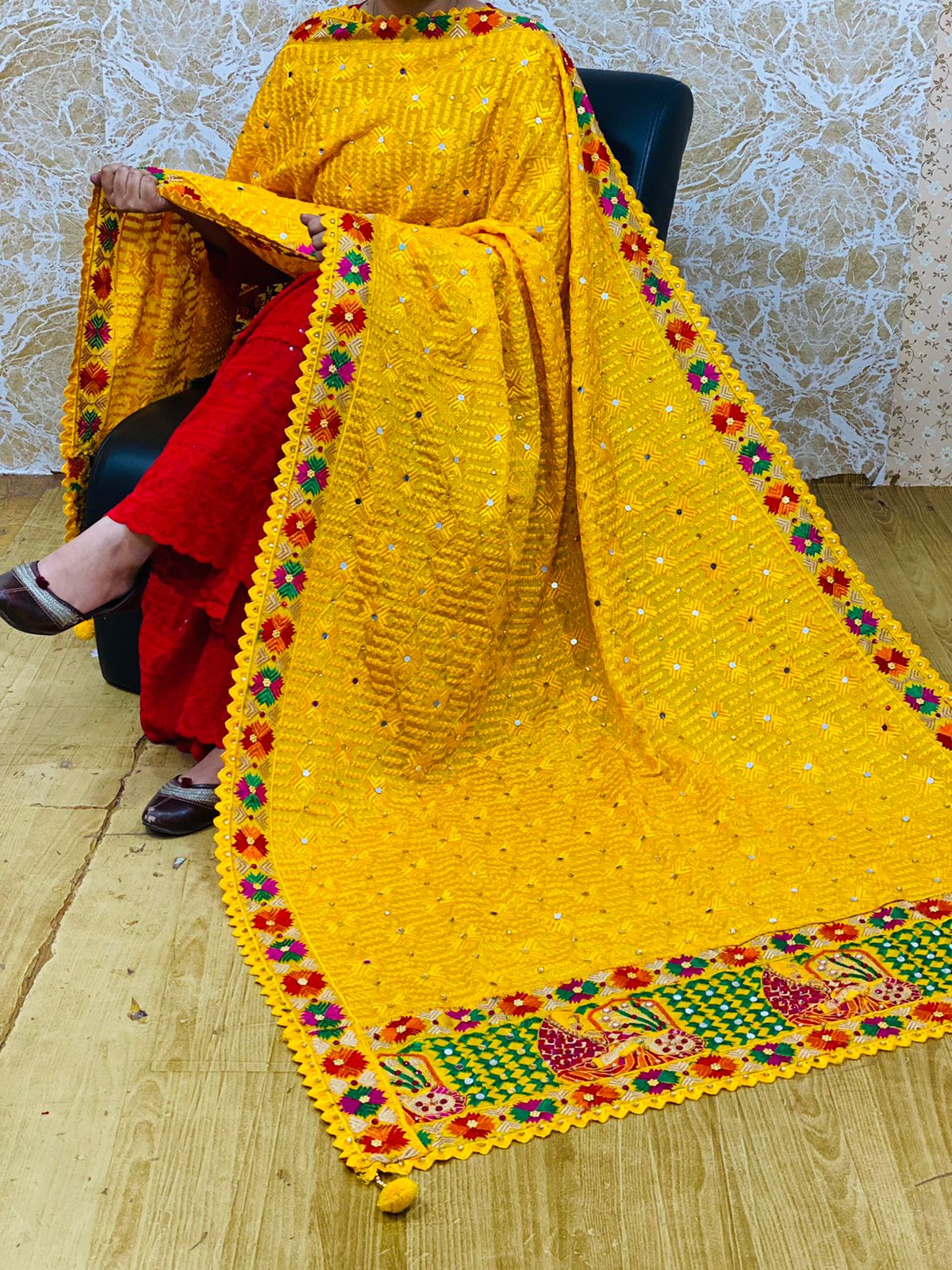 Full Jaal Phulkari Dupattas