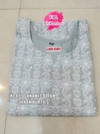 Lucknowi Chikan Long Kurti