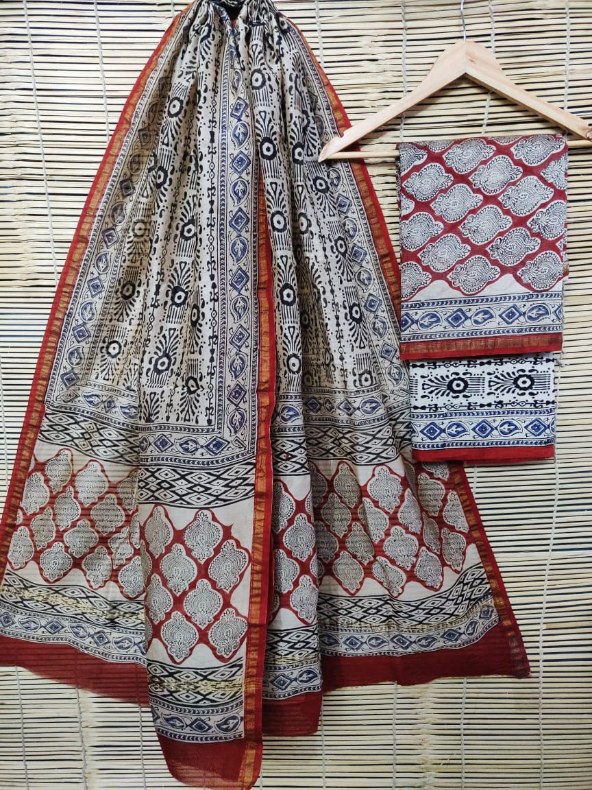 Dabu Hand Block Printed Suits