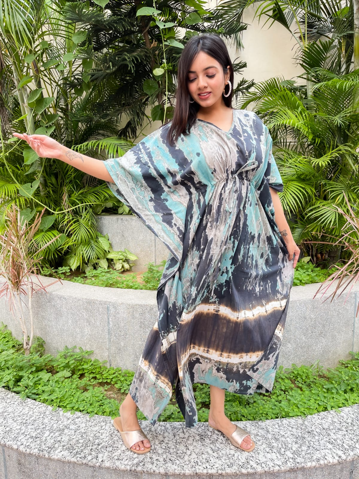 Premium Cotton Kaftans with Marble prints