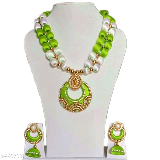 Diva Stylish Silk Thread Jewelry Sets M24