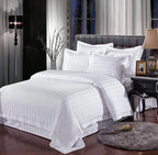 Satin Stripe Double Bedsheets