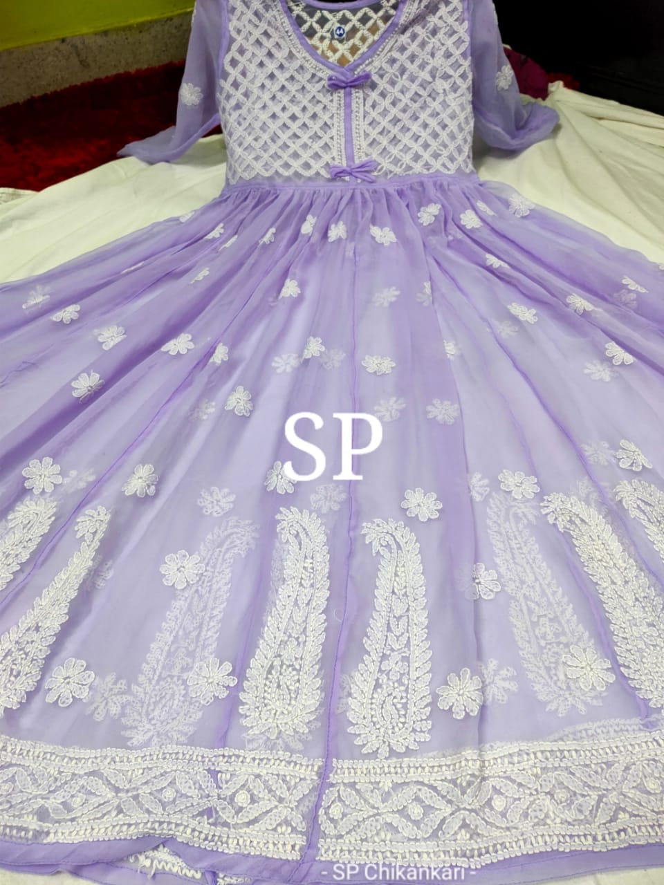 Chikankari Gown