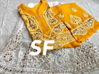 Chikankari Kurti Sharara with gotta patti work