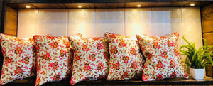 Cushion Covers with Silk Embroidery