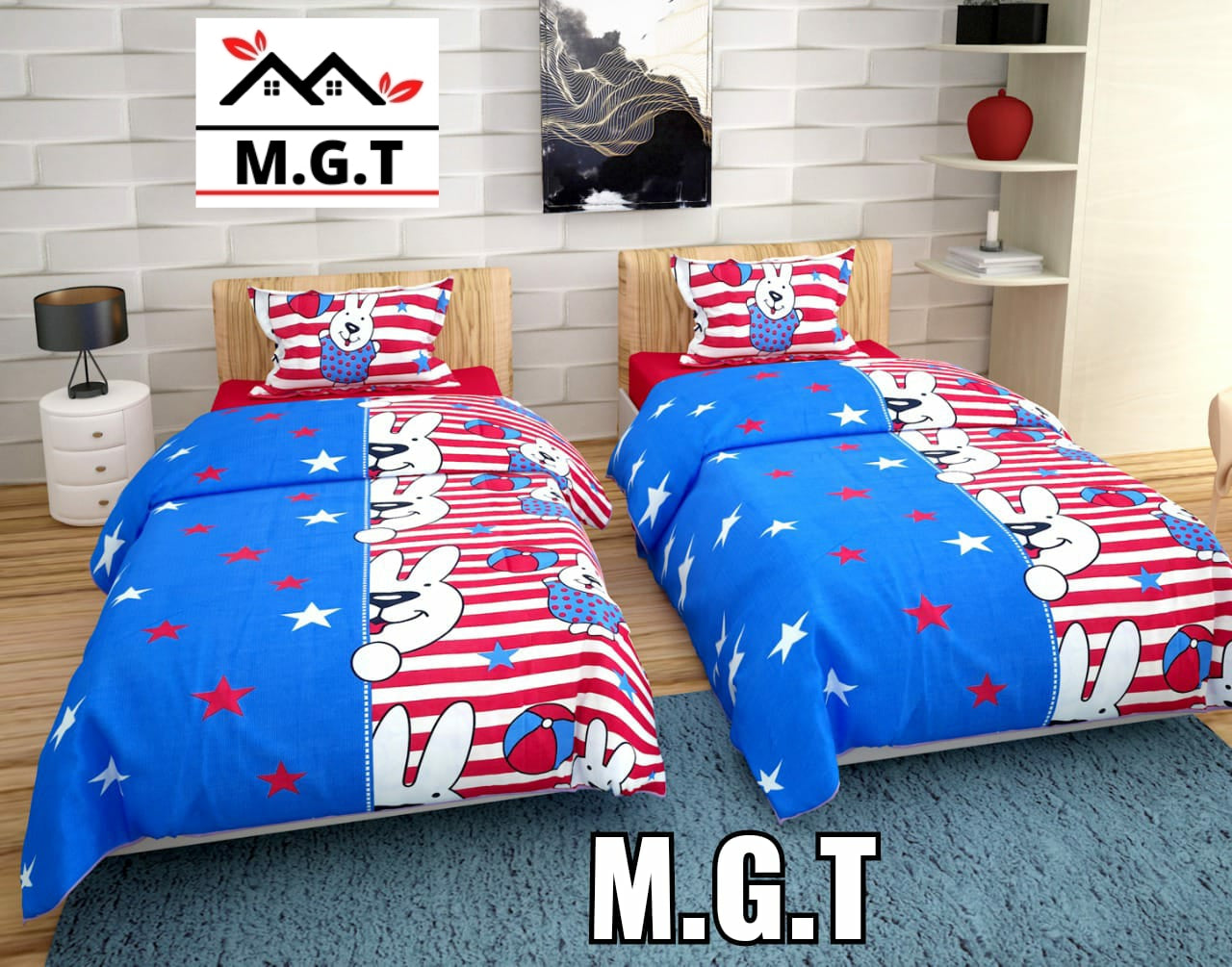 Single Bedsheets (2+2) (Toons collection)