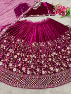 Bridal Viscose Velvet Lehenga Choli