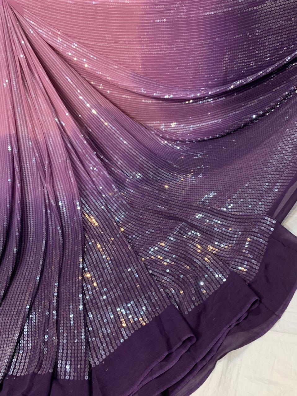 Georgette Sequinned Sarees