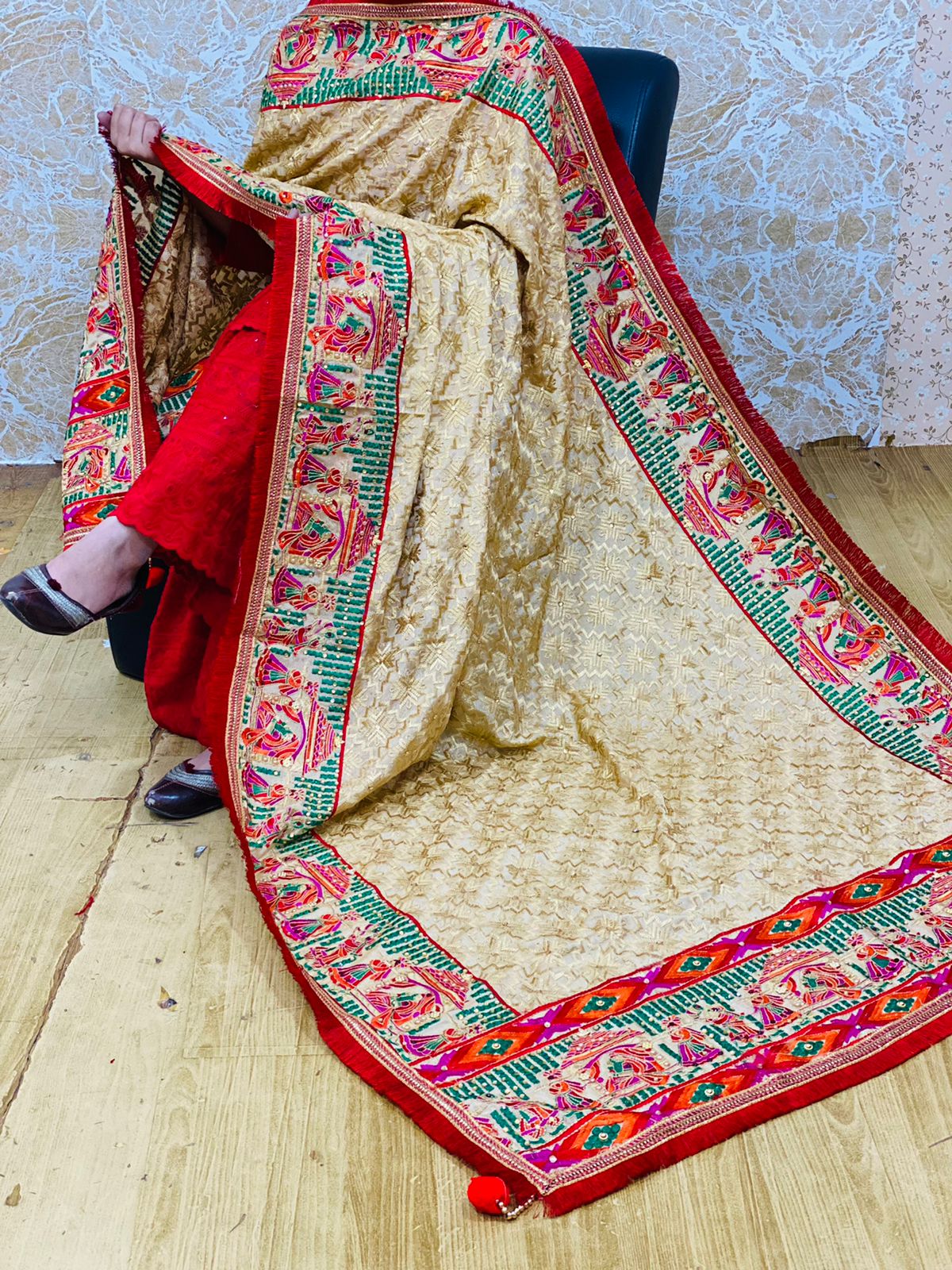 Full Jaal Phulkari Dupattas
