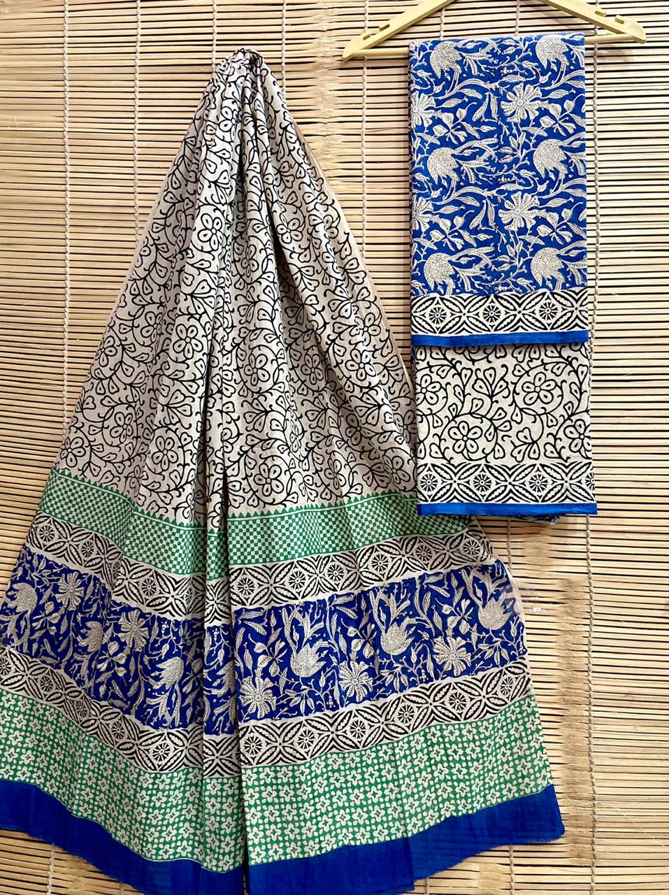 Hand-Block Printed Cotton Suits
