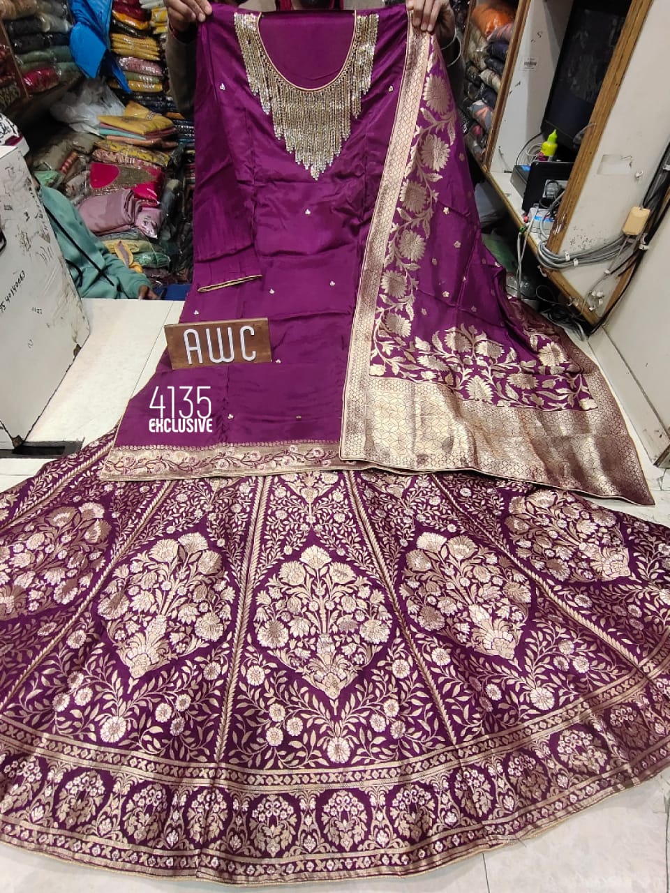 Uppada Silk Skirt Set