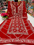 Chikankari Gota Work Kurtis