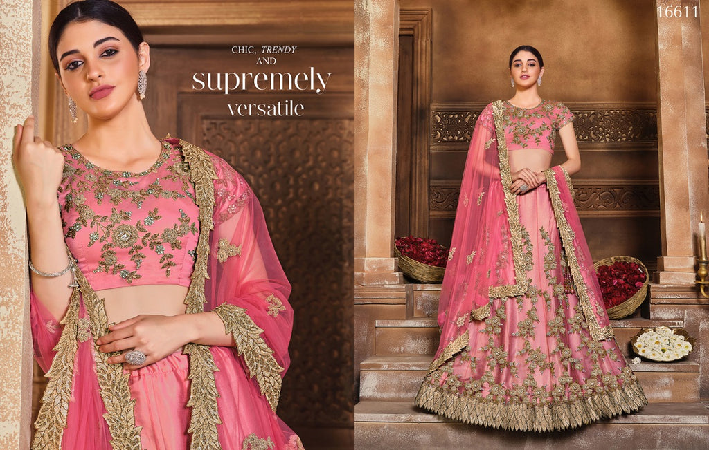 Beautiful Net and Satin Silk Lehengas