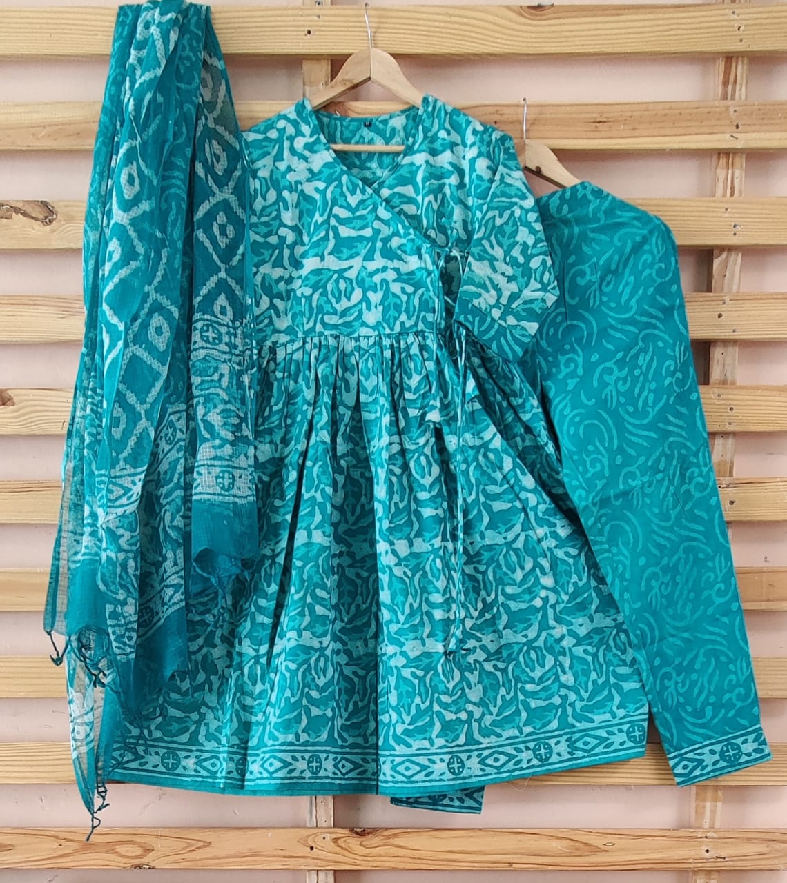 Angrakha Style Organic Cotton Suits