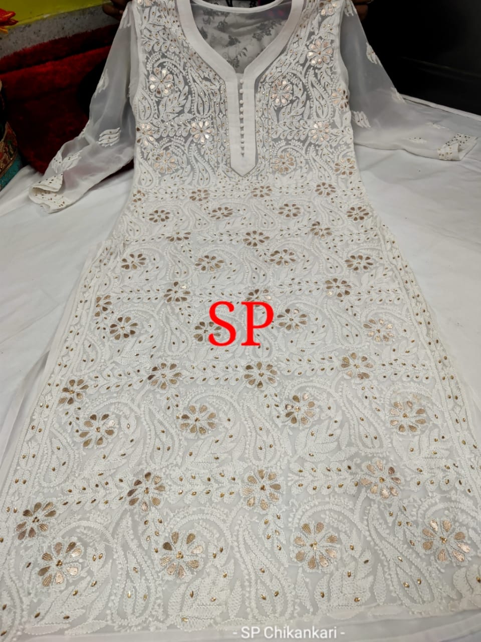 Georgette Chikankari kurti