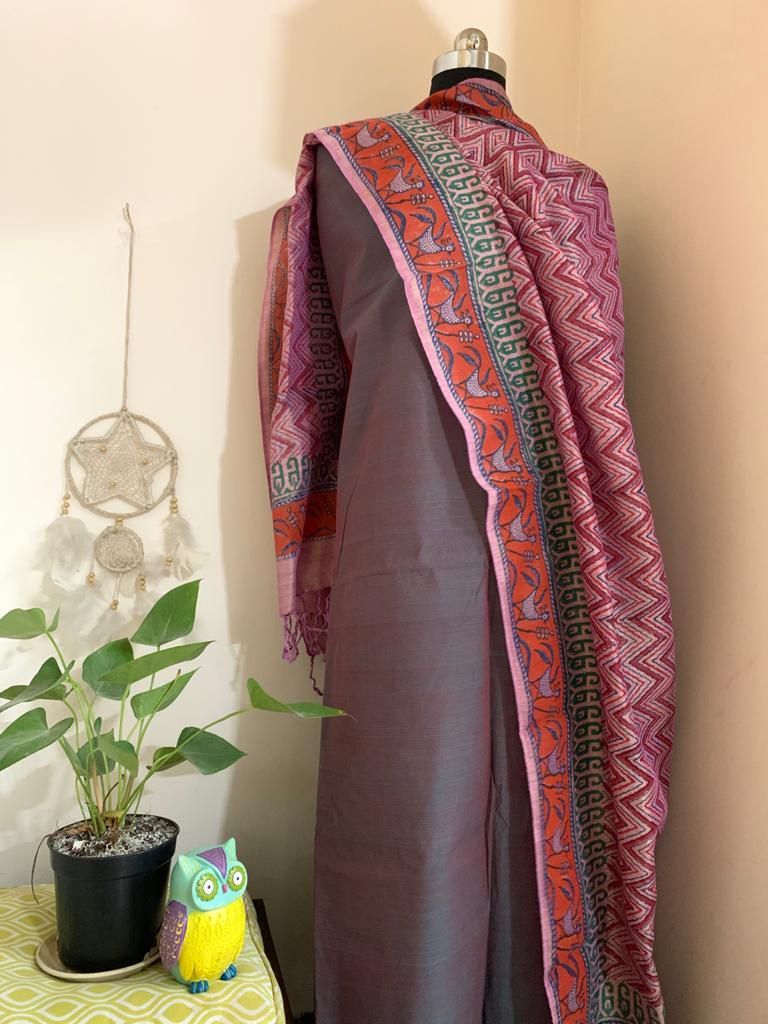 Mangalgiri Silk Kurta and Bottom