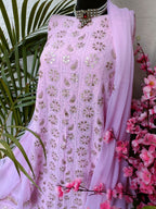 Viscose Georgette Gorgeous Chikankari Kurta n Dupatta Set