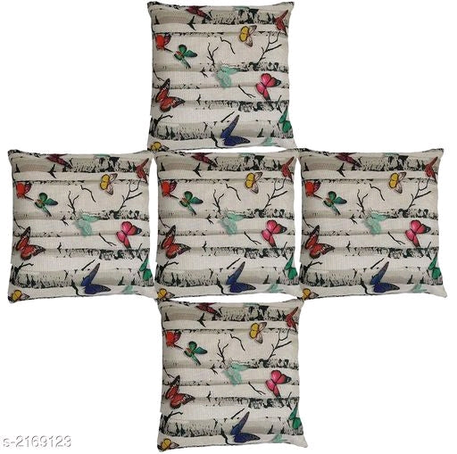 Comfy Stylish Jute Printed Cushion Covers Vol 17 M1