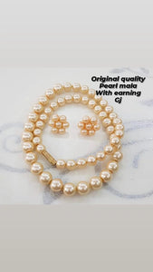 Pearl Mala with Earrings