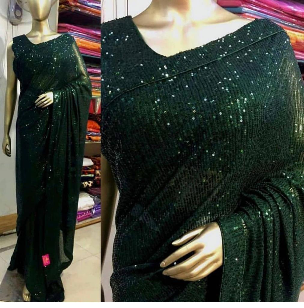 Latest Sequins Party Sarees