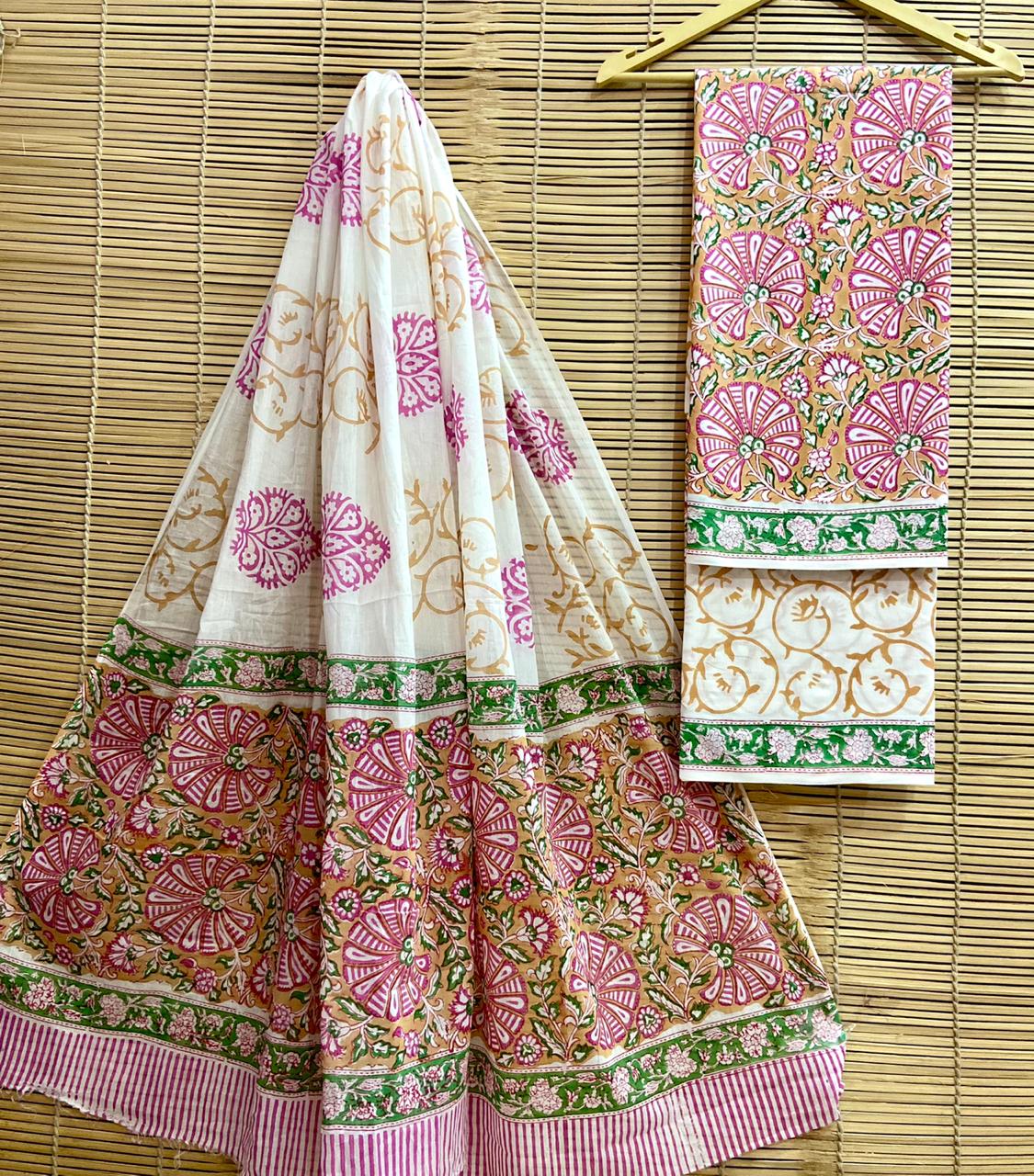 Hand-Block Printed Cotton Suits