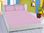 Satin Stripes King-Size Fitted Bedding Set