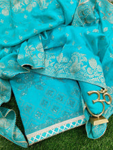 Load image into Gallery viewer, Beautiful Uppada Silk Suit with Swarovski