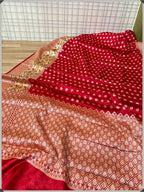 Benarsi Dyeable Semi-Georgette Silk Saree