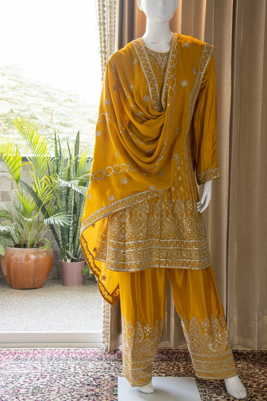 Chinnon Short Anarkali with Salwar